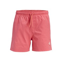 JACK & JONES JUNIOR Maui splash magic badeshorts - Hot coral