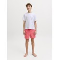 JACK & JONES JUNIOR Maui splash magic badeshorts - Hot coral