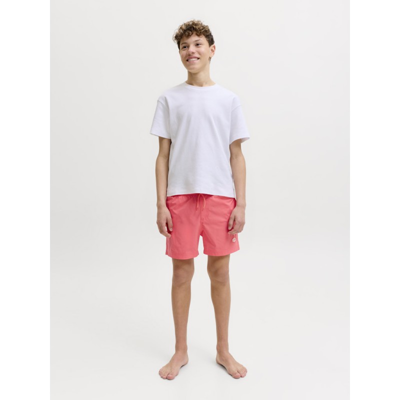JACK & JONES JUNIOR Maui splash magic badeshorts - Hot coral