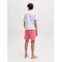 JACK & JONES JUNIOR Maui splash magic badeshorts - Hot coral