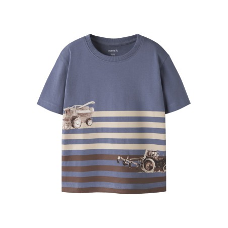 NAME IT MINI Jalo kortærmet t-shirt - Vintage Indigo