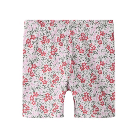 NAME IT MINI Vayo korte leggings - Cradle Pink Pink Flowers