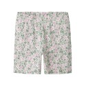 NAME IT MINI Vayo korte leggings - Pale Aqua Pink Flowers