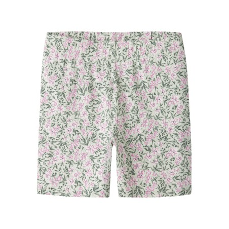 NAME IT MINI Vayo korte leggings - Pale Aqua Pink Flowers
