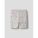 NAME IT MINI Vayo korte leggings - Pale Aqua Pink Flowers