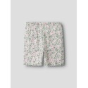 NAME IT MINI Vayo korte leggings - Pale Aqua Pink Flowers