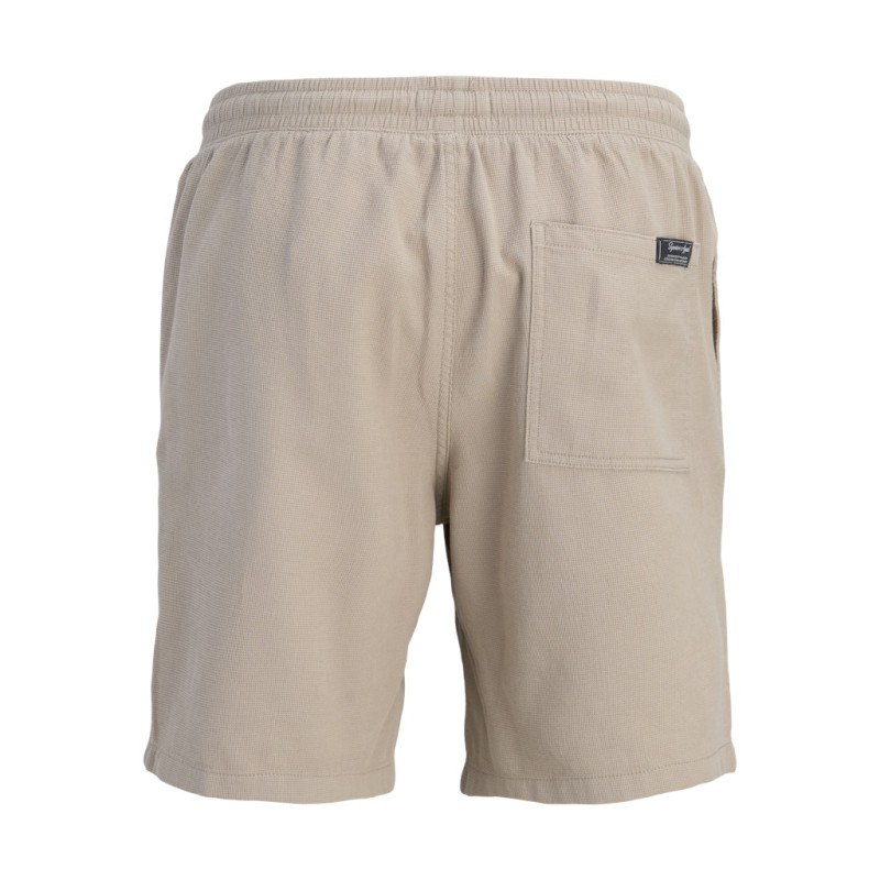 JACK & JONES PLUS Jaiden waffle resort shorts - Vintage Khaki