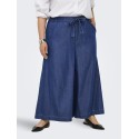 ONLY CARMAKOMA Bea palazzo wide bukser - Medium Blue Denim