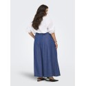 ONLY CARMAKOMA Bea palazzo wide bukser - Medium Blue Denim