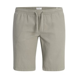 JACK & JONES PLUS Jaiden waffle resort shorts - Vetiver