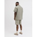 JACK & JONES PLUS Jaiden waffle resort shorts - Vetiver