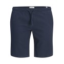 JACK & JONES PLUS Jaiden waffle resort shorts - Navy Blazer