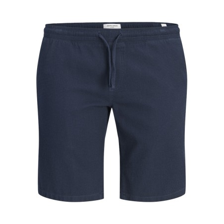 JACK & JONES PLUS Jaiden waffle resort shorts - Navy Blazer