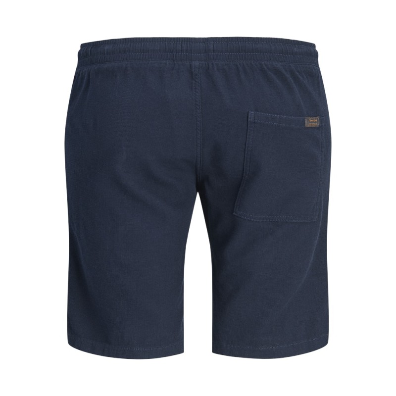 JACK & JONES PLUS Jaiden waffle resort shorts - Navy Blazer