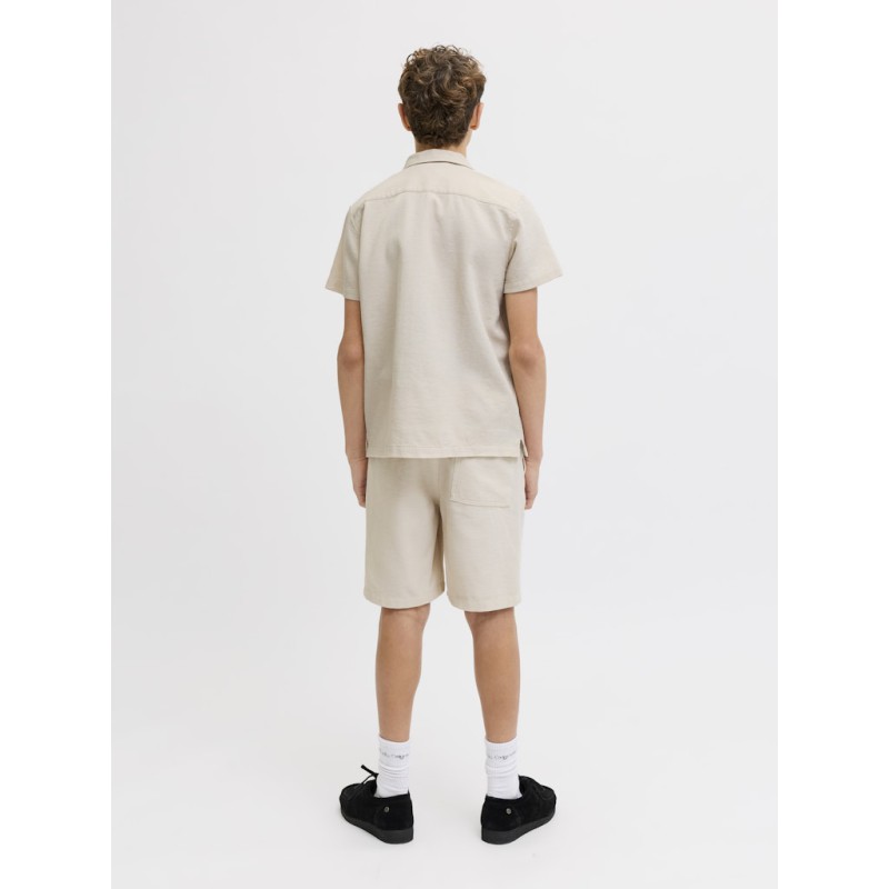 JACK & JONES JUNIOR Jaiden waffle resort shorts - Moonbeam