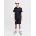JACK & JONES JUNIOR Jaiden waffle resort shorts - Navy Blazer