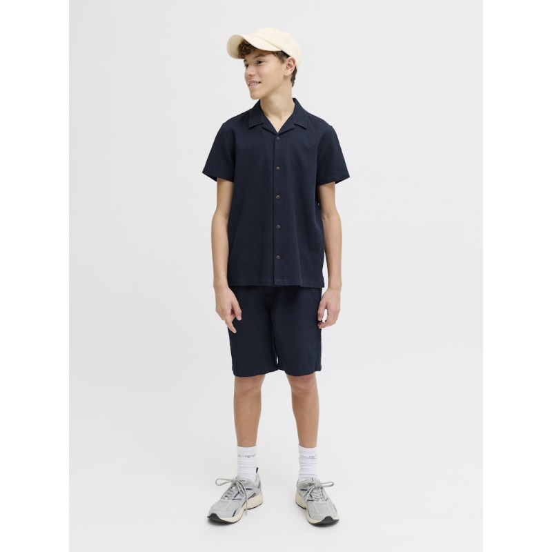 JACK & JONES JUNIOR Jaiden waffle resort shorts - Navy Blazer