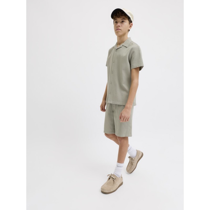 JACK & JONES JUNIOR Jaiden waffle resort shorts - Vetiver