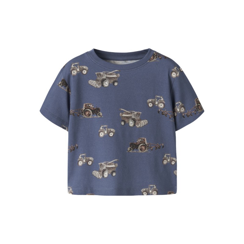 NAME IT MINI Janol kortærmet t-shirt - Vintage Indigo