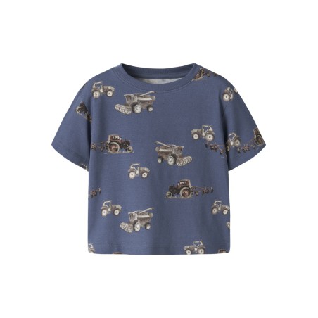 NAME IT MINI Janol kortærmet t-shirt - Vintage Indigo