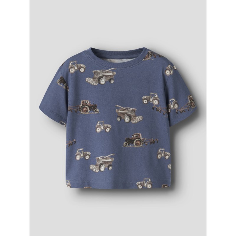 NAME IT MINI Janol kortærmet t-shirt - Vintage Indigo
