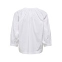 JDY Nelly trekvartærmet bluse - White