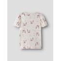 NAME IT Mini Jalisa kortærmet top - Peyote Melange