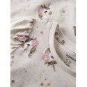 NAME IT Mini Jalisa kortærmet top - Peyote Melange