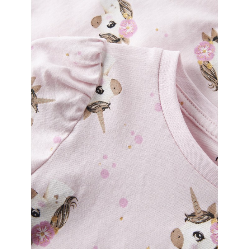 NAME IT Mini Jalisa kortærmet top - Cradle Pink