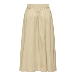 ONLY Anny long belt nederdel - Pale Khaki