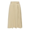 ONLY Anny long belt nederdel - Pale Khaki