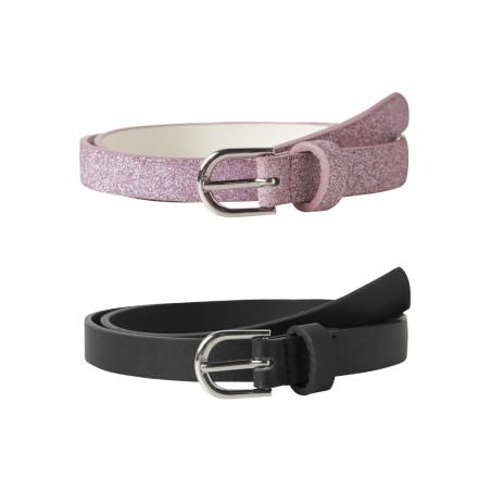 NAME IT Kids Rafi 2-pak bælte - Pirouette / Sort