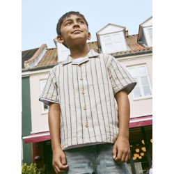 NAME IT Kids Jax kortærmet regular skjorte - Chateau Gray