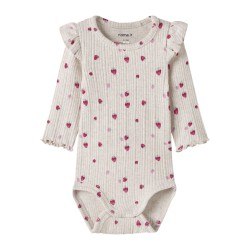 NAME IT Baby Jelly langærmet bodystocking - Peyote Melange