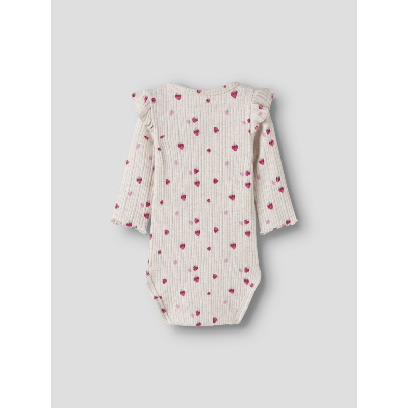 NAME IT Baby Jelly langærmet bodystocking - Peyote Melange