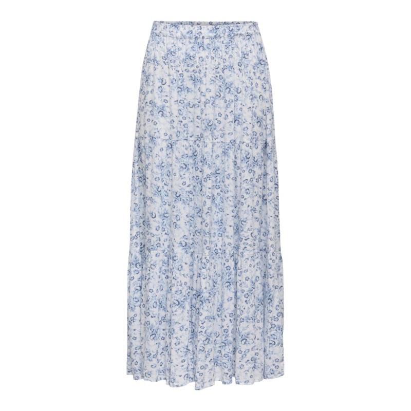ONLY Luna long nederdel - Bright White