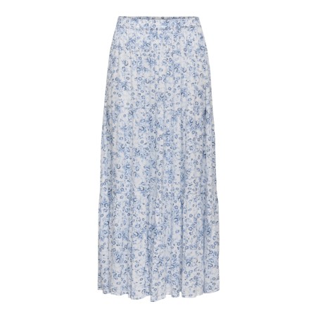 ONLY Luna long nederdel - Bright White