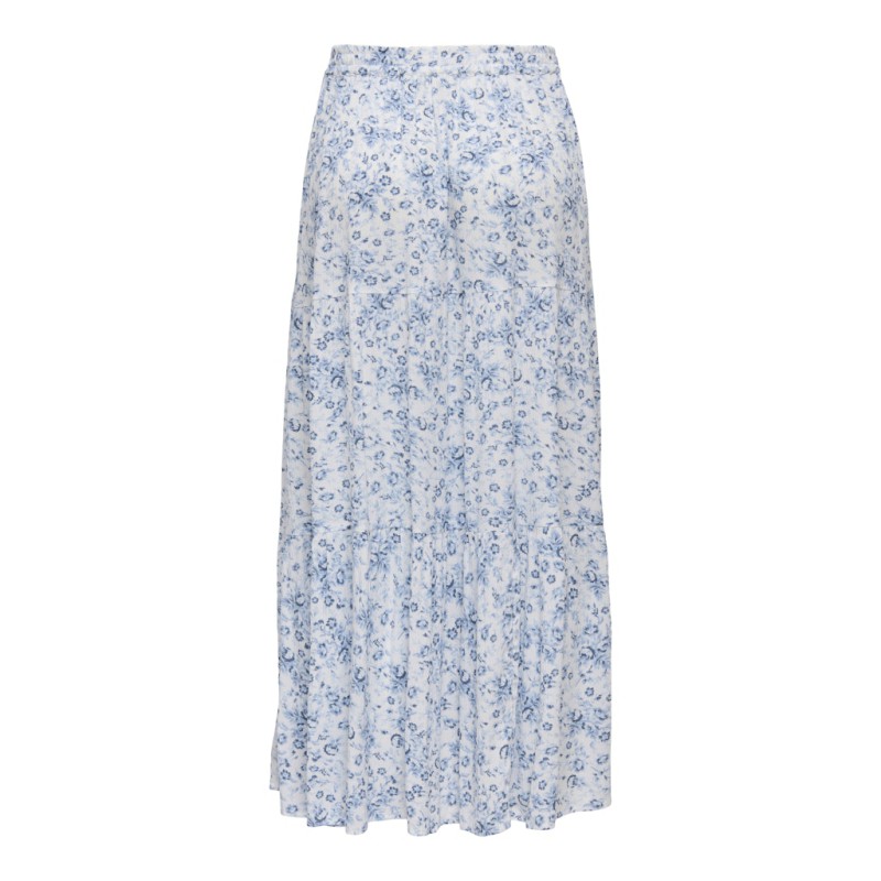 ONLY Luna long nederdel - Bright White