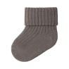 NAME IT Baby Nobba Rib Strik Sokker - Brown Lentil