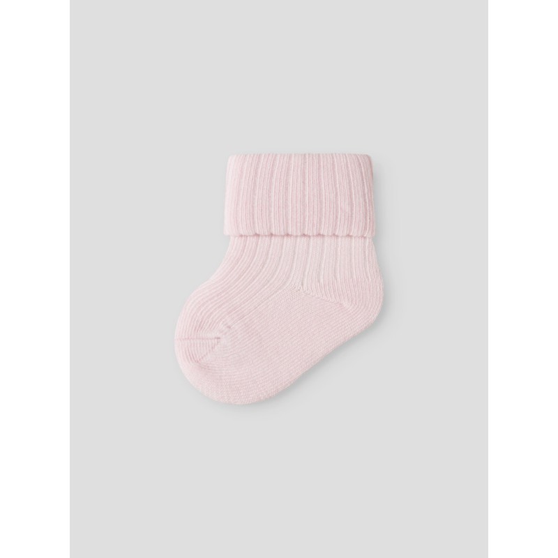 NAME IT Baby Nobba Rib Strik Sokker - Cradle Pink