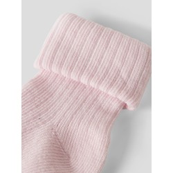 NAME IT Baby Nobba Rib Strik Sokker - Cradle Pink