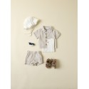 NAME IT Baby Zilu UV Hat M/ Øreklapper - Cloud Dancer