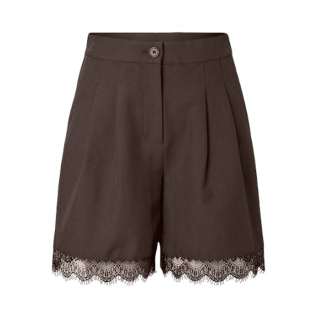 PIECES Maise bosella blonde shorts - Hot Fudge