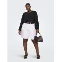 ONLY CARMAKOMA Davina-soft bermuda shorts - Bright White