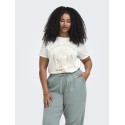 ONLY CARMAKOMA Novia kortærmet t-shirt - Cloud Dancer