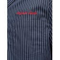 JACK & JONES Menton Poplin stripet kortærmet skjorte - Sky Captain