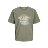 JACK & JONES PLUS Gradient kortærmet print t-shirt - Vetiver