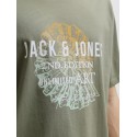 JACK & JONES PLUS Gradient kortærmet print t-shirt - Vetiver