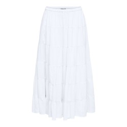 ONLY Kelly long nederdel - Bright White