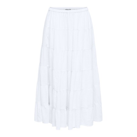 ONLY Kelly long nederdel - Bright White